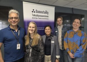 Kuvassa vasemmalta oikealle Gyan Dookie, Sonja Vierijärvi, Analyn Wagas-Hyvönen, Artem Kuosti, Niina Hannukainen.